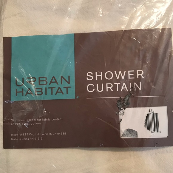 Urban Habitat tufted Cotton shower curtain NWT - Picture 1 of 4